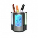Rainbow Light Pen Holder with Calendar and Clock